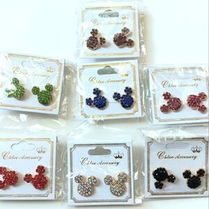 7 New Micky Mouse Stud Earings